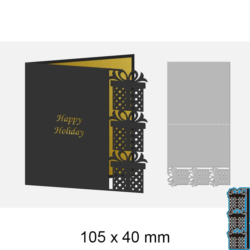 Greeting Card Diy Scrap Booking Photo Album Embossing Paper Cards 105*40mm