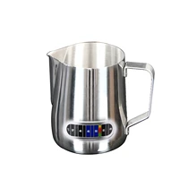 steaming kitchen easy clean bar milk frothing pitcher coffee cup jug portable stainless steel creamer latte art