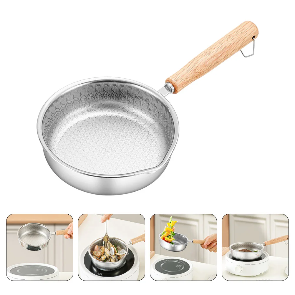 

Anti-scalding Handle Frying Pan Nonstick Frying Pan Kitchen Skillet Flat Frying Pan
