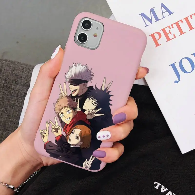 

Cartoon Anime Jujutsu Kaisen Yuji Itadori Fushiguro Megumi Phone Case for iPhone 11 12 13 Mini Pro Xs Max 8 7 6 6S Plus X XR