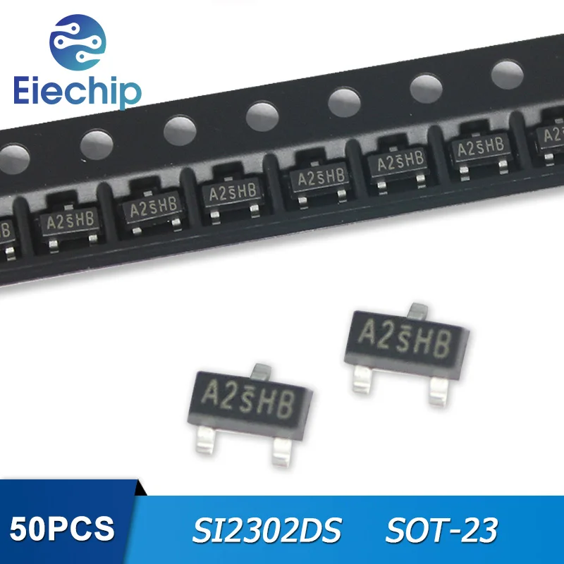 

50pcs/lot SI2302DS SI2302 SOT-23 A2SHB SOT23 Transistors