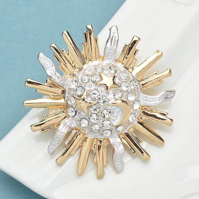 Брошь в форме солнца для женщин Wuli &amp baby