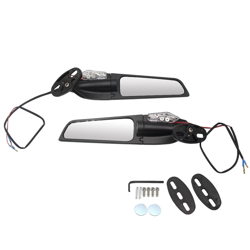 

Motorcycle Adjustable Rotating Side Mirror Wind Wing, Rearview Mirrors For Honda Kawasaki Suzuki Yamaha Aprilia Ducati