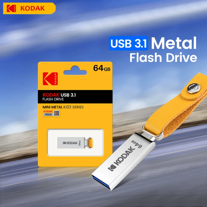 

Металлический флэш-накопитель Kodak, USB 3,1, 120 Мб/с, 16 ГБ, 32 ГБ, 64 ГБ, 128 ГБ