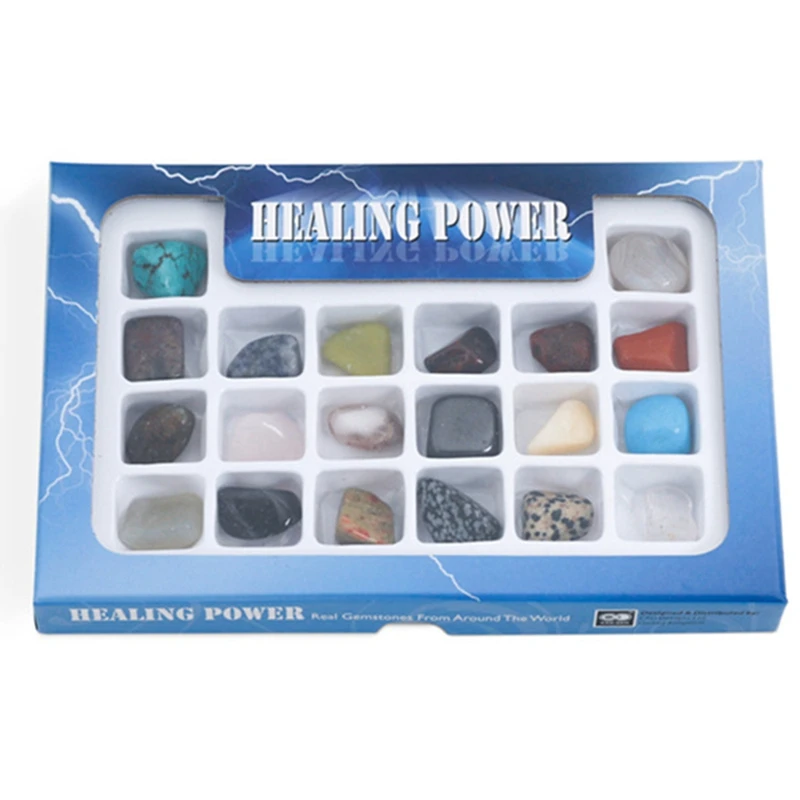 

20Pcs/Set Of Stone And Mineral Natural Crystal Gemstone High Quality Healing Power Mascot Mineral Crystals Specimen
