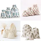 3 шт.компл. складная сумка для покупок, ткань с рисунком оливкового листа и ананаса, пылесборник, сумка на шнурке, домашние сумки для хранения