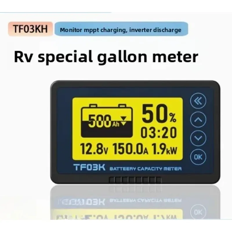 Фото DC8-120V счетчик кулонов индикатор емкости аккумулятора напряжение ток 50A/100A/350A/500A счетчик кулонов для электромобиля №4