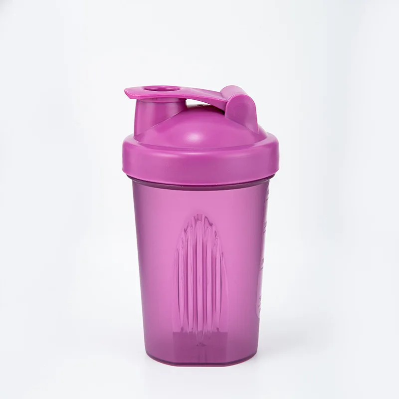 400ML Blender Shaker Bottle Plastic Protein Shakes Bottle with Whisk Ball Leakproof for Powder Protein Shaker Gym Sport Bottle images - 6