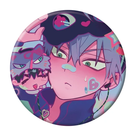 Металлическая брошь с инопланетянином