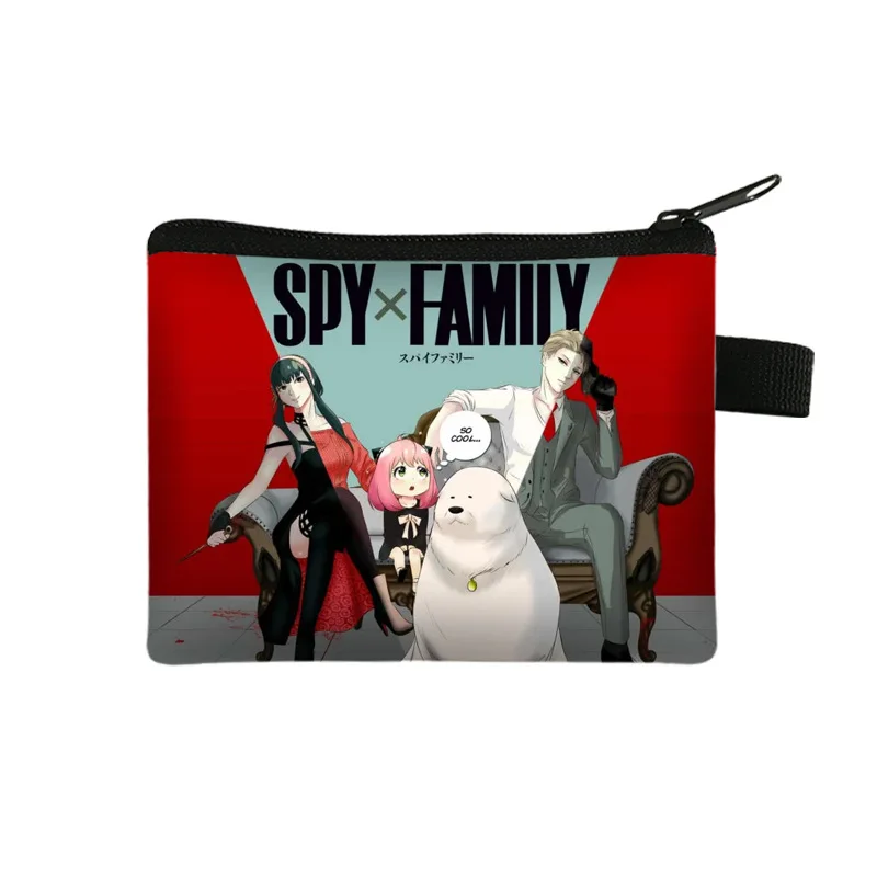 

SPY FAMILY Children's Coin Purse Key Case Student Polyester Card Case Coin Small Purse Little Girl Purses Cute Wallet