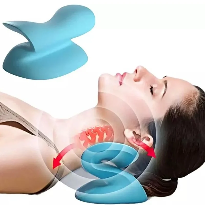 

S-type Slow Rebound Cervical Traction Orthopedic Pillow Relief Neck Pain Spine Alignment Head Back Massage Device Sleep Pillows