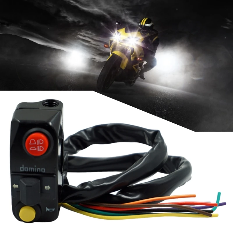 

22mm Motorcycle Switches Motorbike Horn Button Turn Signal Electric Fog Lamp Light Start Handlebar Controller Switch