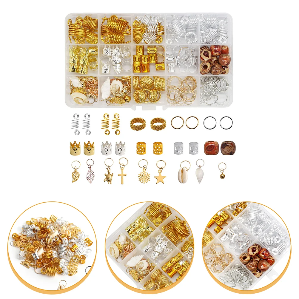 

158 Pcs Set DIY Accessories Miss Braid Tool Cuff Tubes Abs Hair Braiding Ring