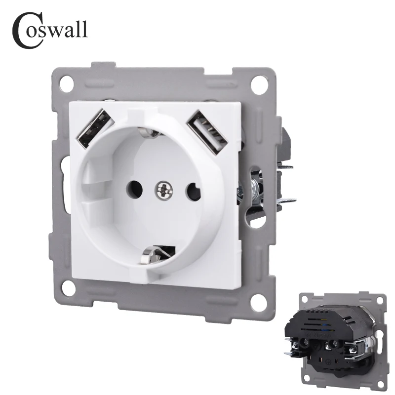 

Настенный сенсорный выключатель Coswall CS-D1-TC белый