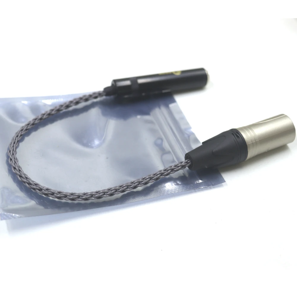 HiFi 4-контактный XLR штекер сбалансированный на 6 35 мм 1/4 гнездовой одинарный медный