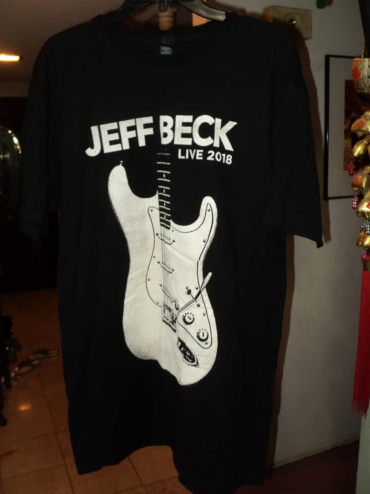 Черная футболка с изображением Джеффа Бека (R.I.P) Live 2018