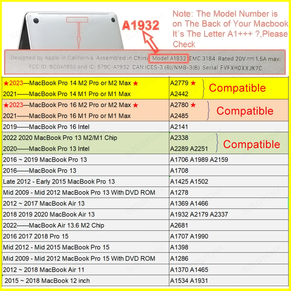 Laptop Case For MacBook Pro 13 Case 2020 M1 A2338 M2 Air 13.6 Touch ID Coque Macbook Air 13 Case Funda Pro 16 14 15 accessories images - 6