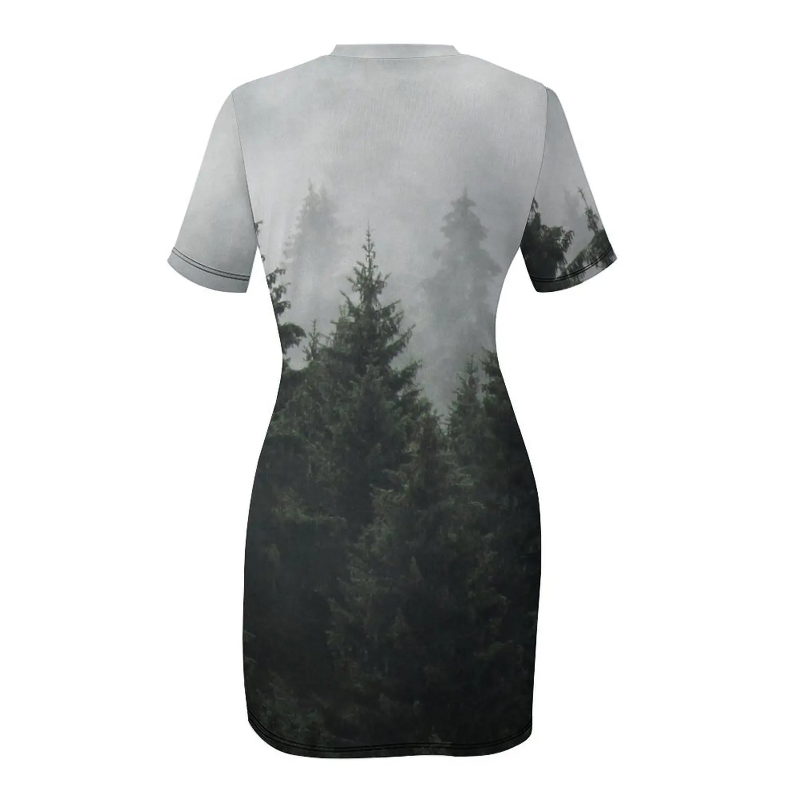 В ожидании // Туманный туманный сказочный лес с каскадическими деревьями