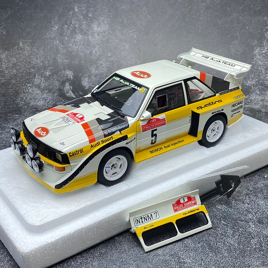 AUTOART 1/18 Audi Sport Quattro S1 ралли Сан Ремо 1985 #5 модель автомобиля статический дисплей