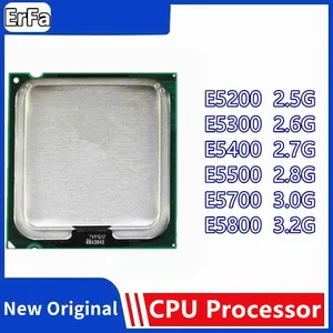 E5200 2.50G E5300 2.60G E5400 2.70G E5500 2.80G E5700 3.0G E5800 3.20G Core 2 Duo CPU Processor Socket 775