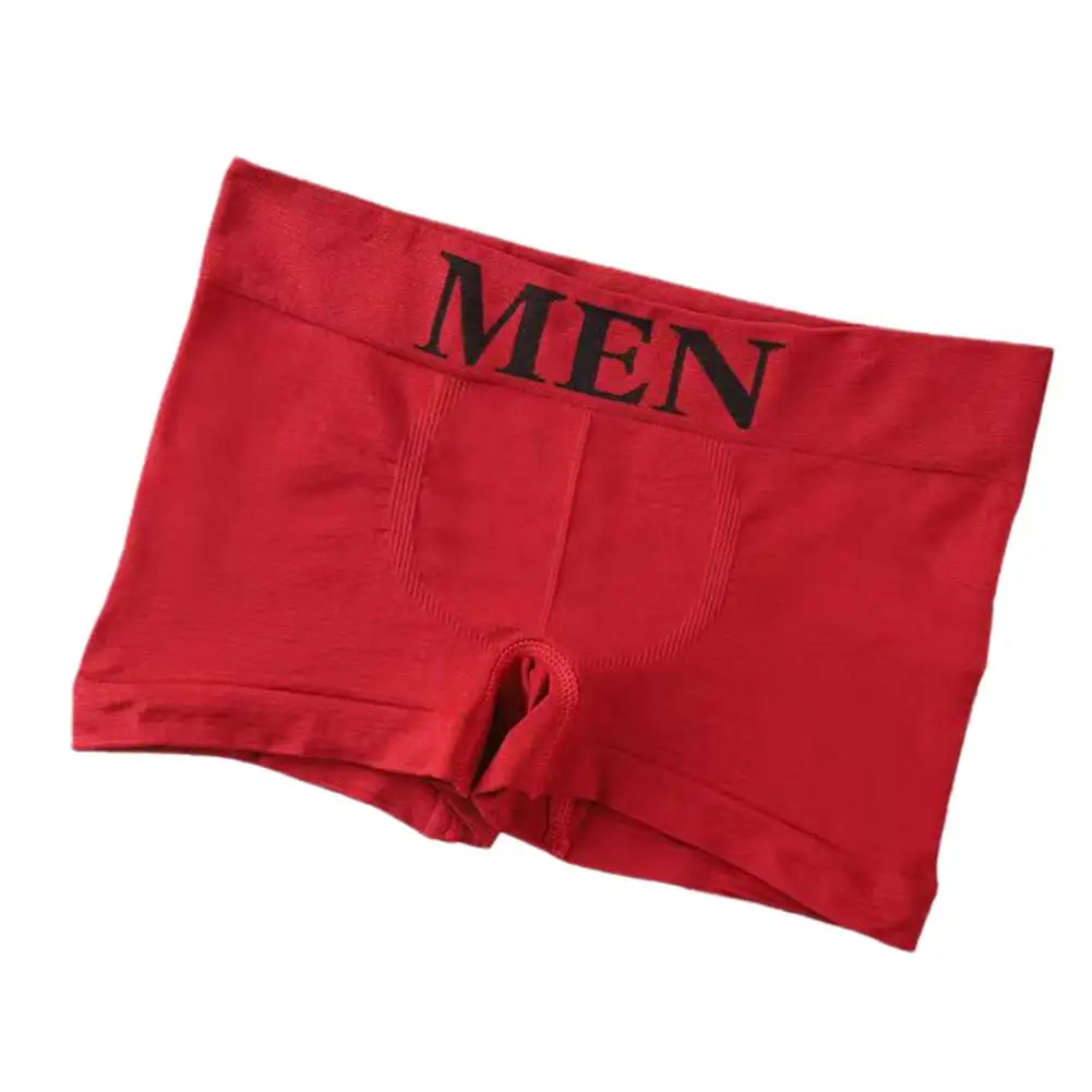 HOT SALES!!! Men Boxers Mid Waist Seamless Casual Lightweight Men Briefs for Sleeping