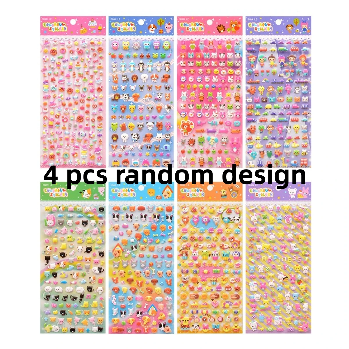 

4 шт./лот, Новое поступление, милые мини-животные, пухлые 3D наклейки, сделай сам, наклейка для скрапбукинга, дневник, канцелярские принадлежности, декоративные школьные принадлежности