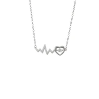 925 sterling silver heart necklace female niche design sense of light luxury new high end clavicle chain accessories