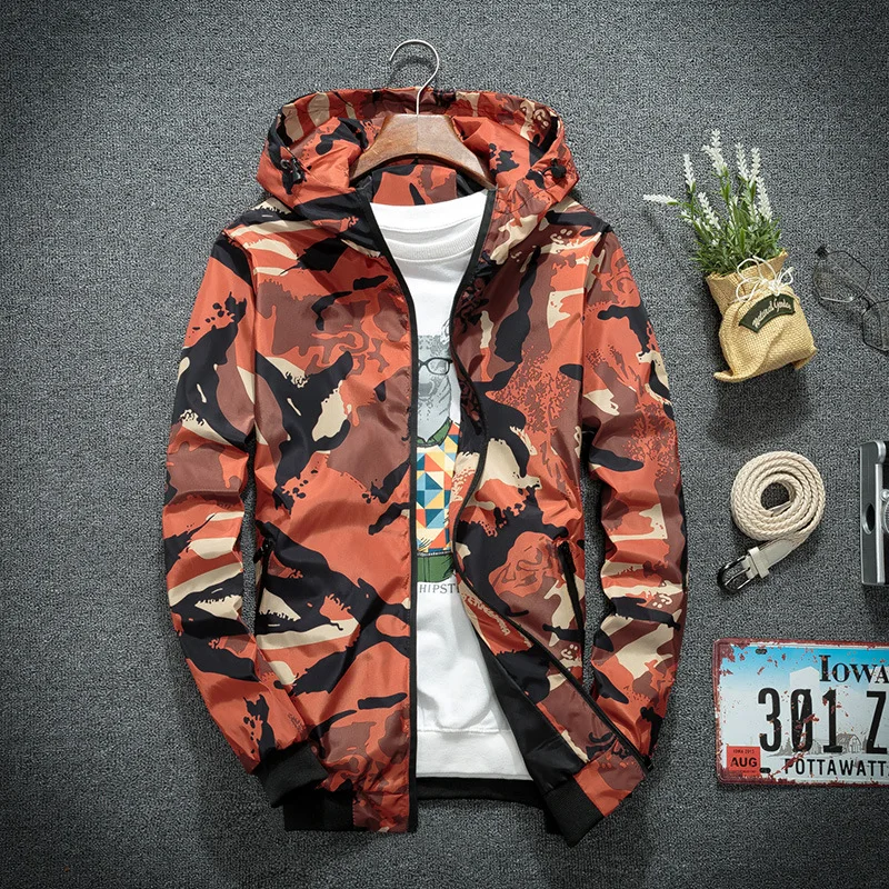 

Men Flower Camouflage Jacket 2022 New Hot Slim Coats Casual Denim Jacket Men Veste Homme Mens Jeans Jacket Male Purple Orange