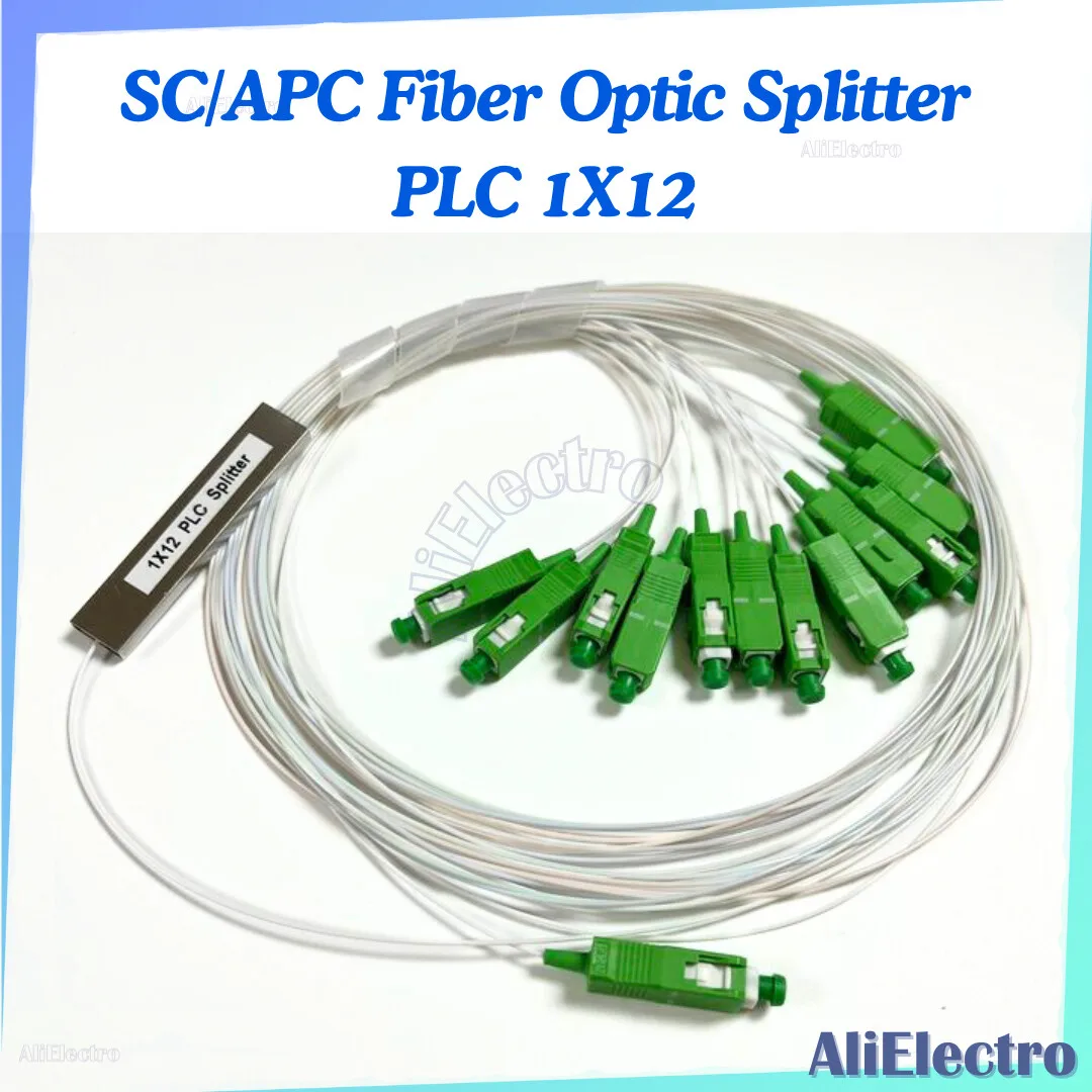 4 шт./партия SC/APC PLC 1*12 волоконно-оптический сплиттер белый цвет 1X12 SM одномодовый 0 9