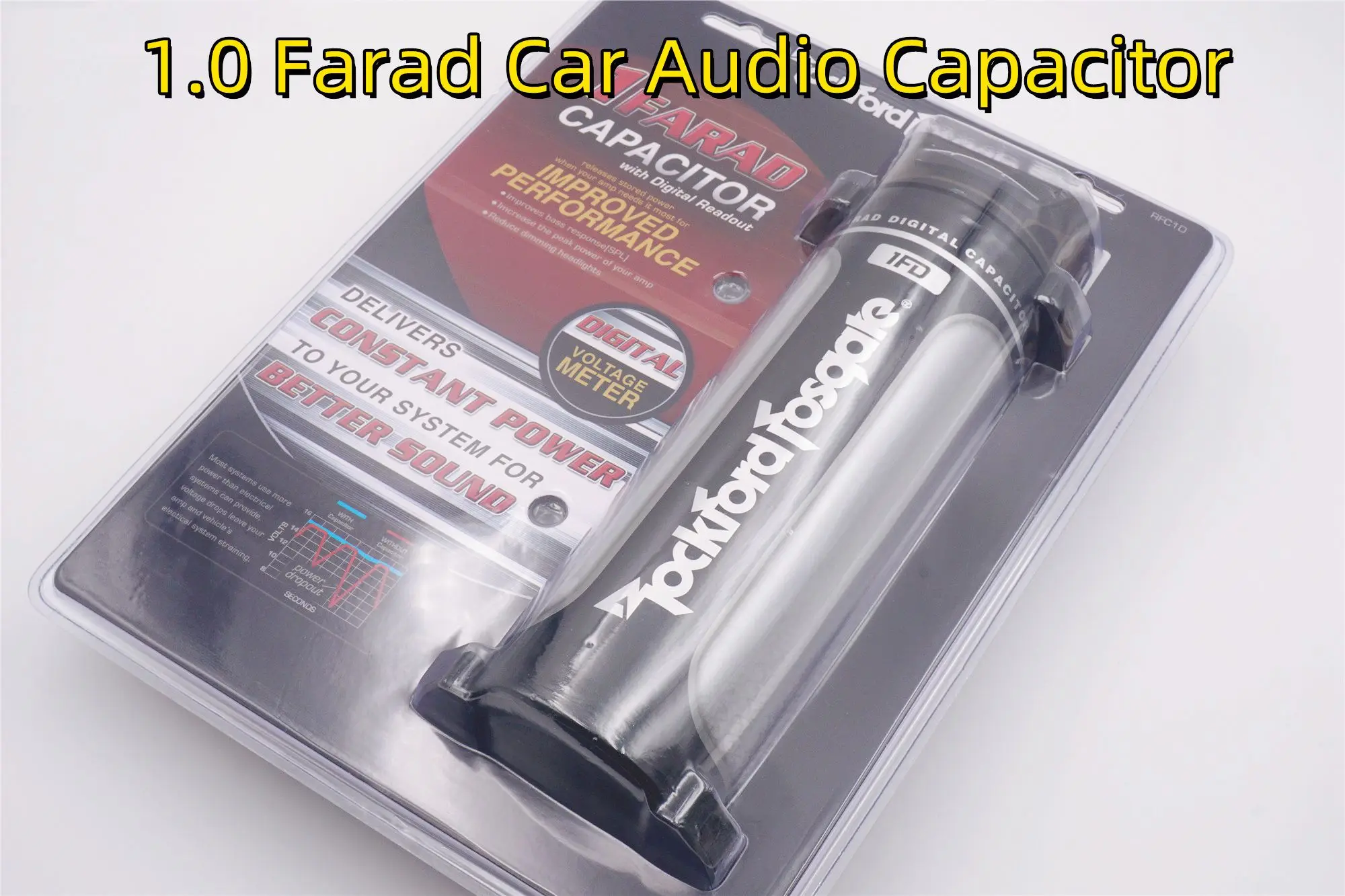 Rockford Fosgate 1.0 Farad Car Audio Capacitor Super Power S