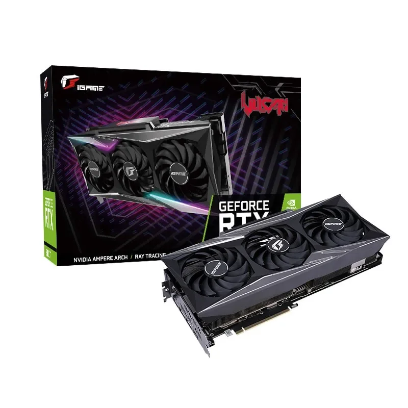 

Colorful iGame GeForce RTX 3080 Ti Vulcan OC LHR desktop computer gaming graphics card 3080 support rtx 3080ti 12gb video cards