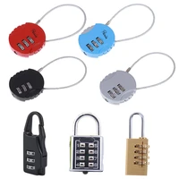 new 6 53 5cm 4 digit combination password lock metal security lock suitcase luggage coded lock cupboard cabinet locker padlock
