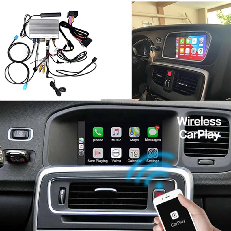 

Автомобильный беспроводной декодер для Volvo XC60 XC70 S60L V60 Apple Carplay/Android, автоматическая поддержка GPS Mirrorlink USB Airplay