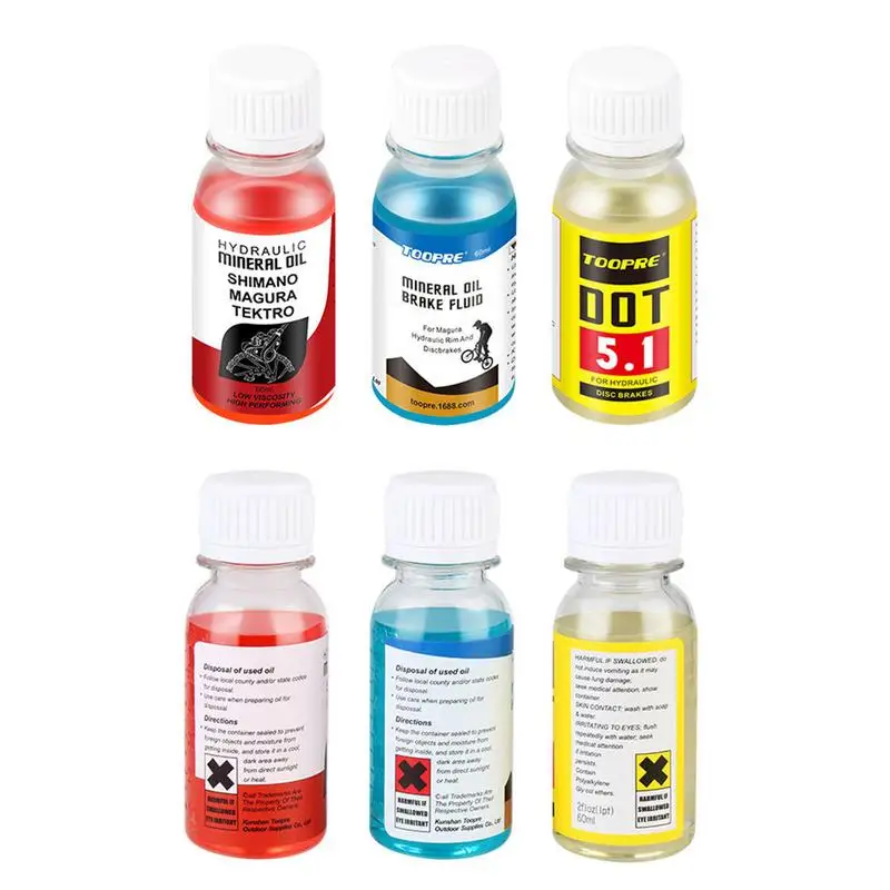 

Hydraulic Fluid For Bike Brakes 60ml Mountain Bike Brakes Liquid Bike Repair Tool Accessories Disc Brake Lubricant For Bike Disc