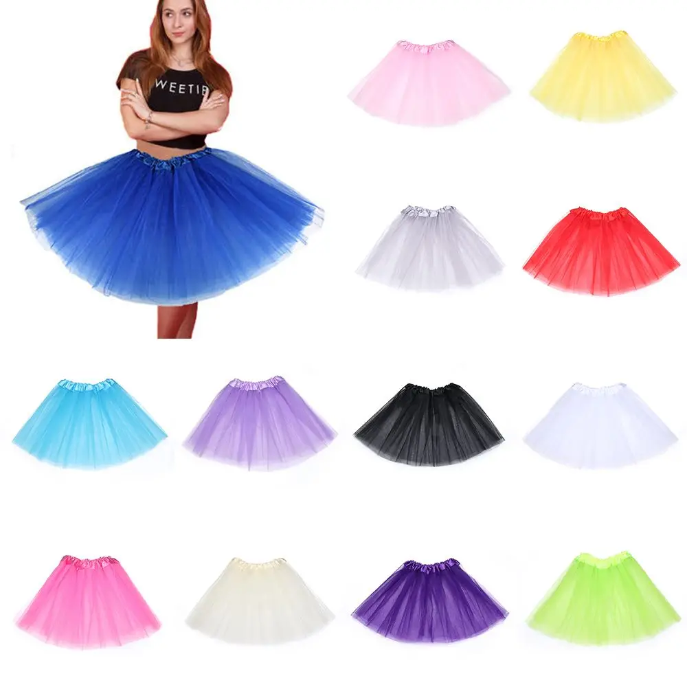 

Fashion Girls Tutu Skirt Kids Ballet Dance Tulle Skirt Lovely Princess Dress 3 Layered Children Pettiskirt Performance Costume