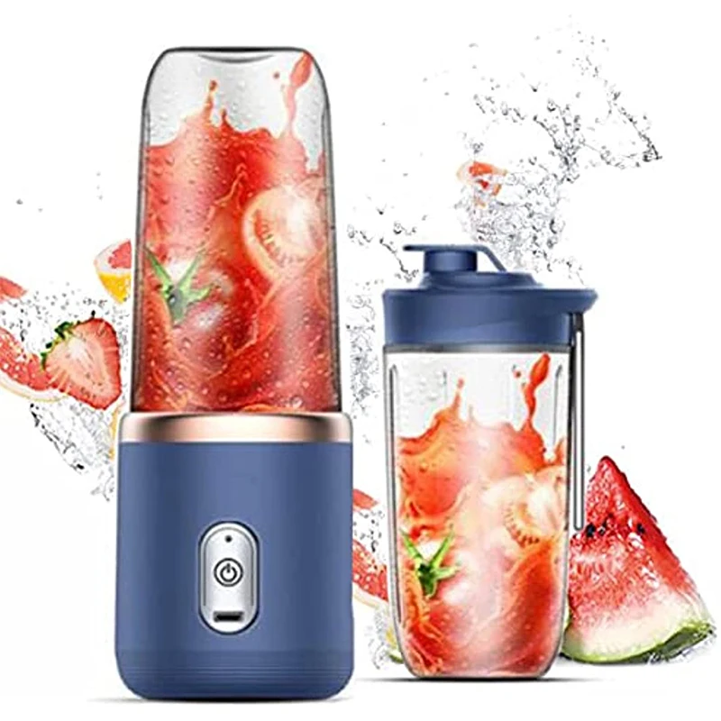 

Cup Charging Blender Mini Food 6 Cup Squeezer Fruit Ice Mixer Portable Juicer Crusher Blade Smoothie Wireless Travel