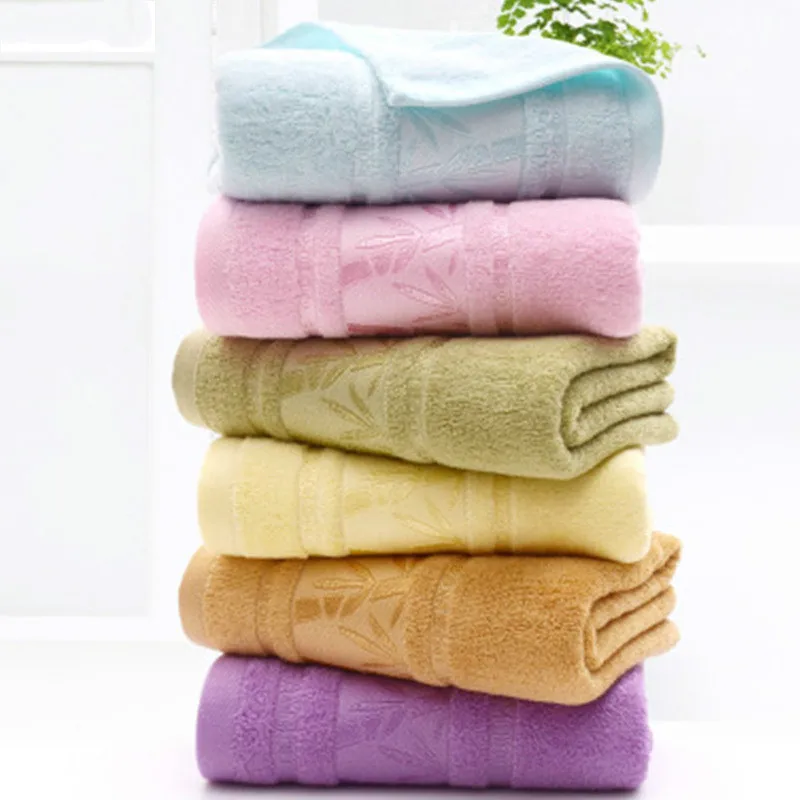 

100% Bamboo fiber bath towels Microfiber towel bathroom Men Women Soft Terry towel for adults Super absorbent cloth for home