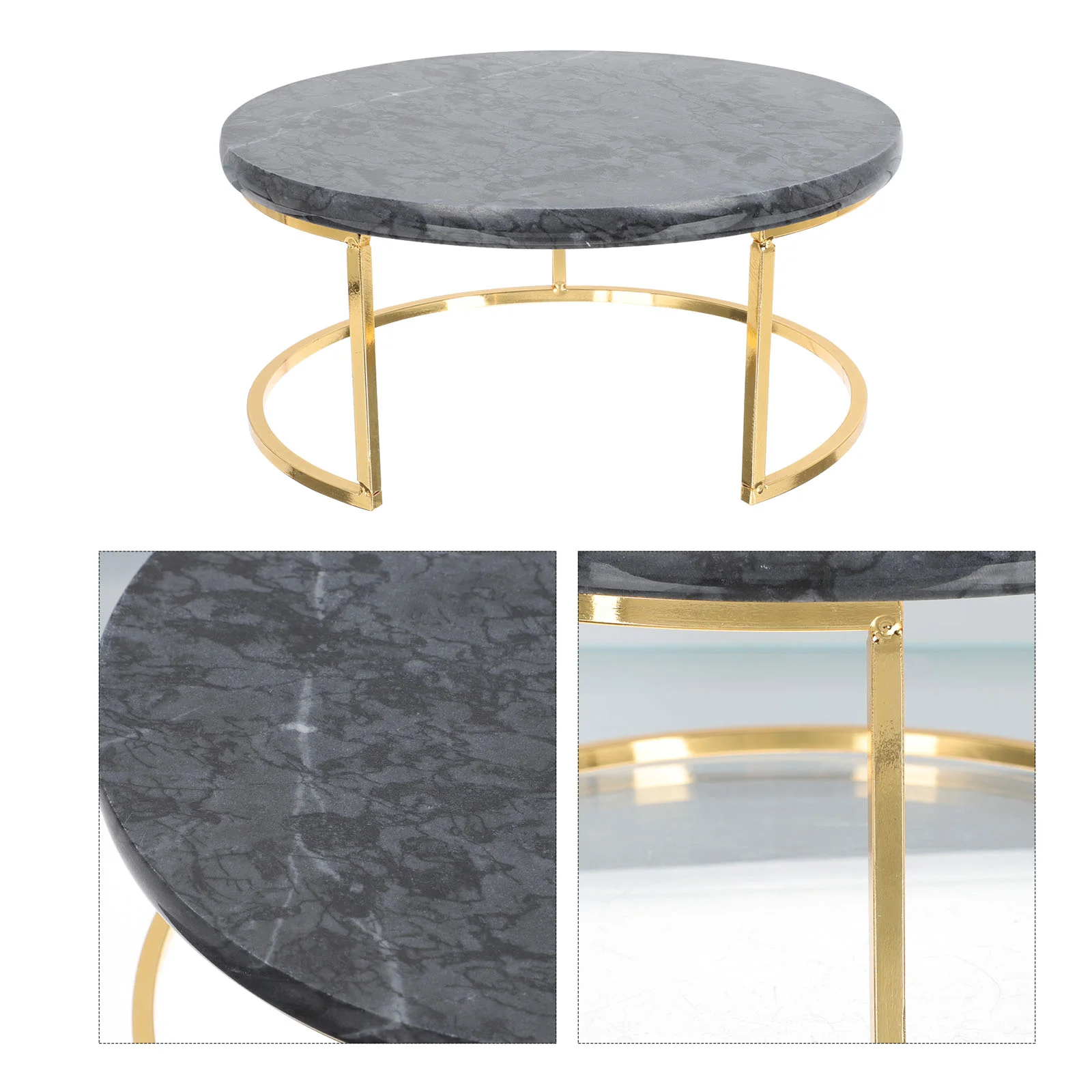 

Multi-function Marble Jewelry Stand Cake Display Holder Dessert Showing Stand