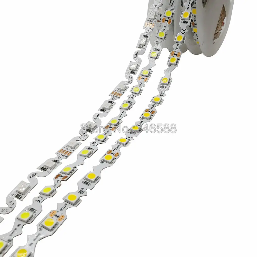 Светодиодная лента S-образной формы SMD 5050 5 м ультра-яркая не водонепроницаемая