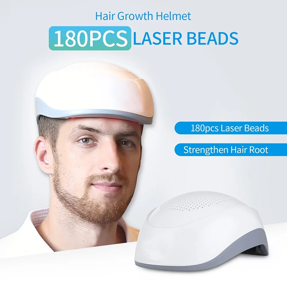 

Hair Growth Helmet Hair Regrowth Laser Infrared 180PCS LED Light Hair Loss Treatment Cap Anti Hair Loss Restore Hair Thickness