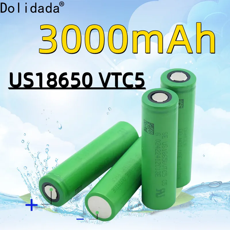 

100% Original US18650 VTC5 Li-ion rechargeable 18650 battery for VTC5 30A 3000mah ForSony toys tools flashlight+free shipping