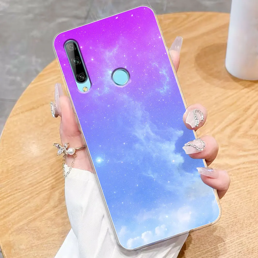 Чехол для Huawei Y9P Y9 Prime 2019 окрашенный прозрачный силиконовый мягкий чехол из ТПУ