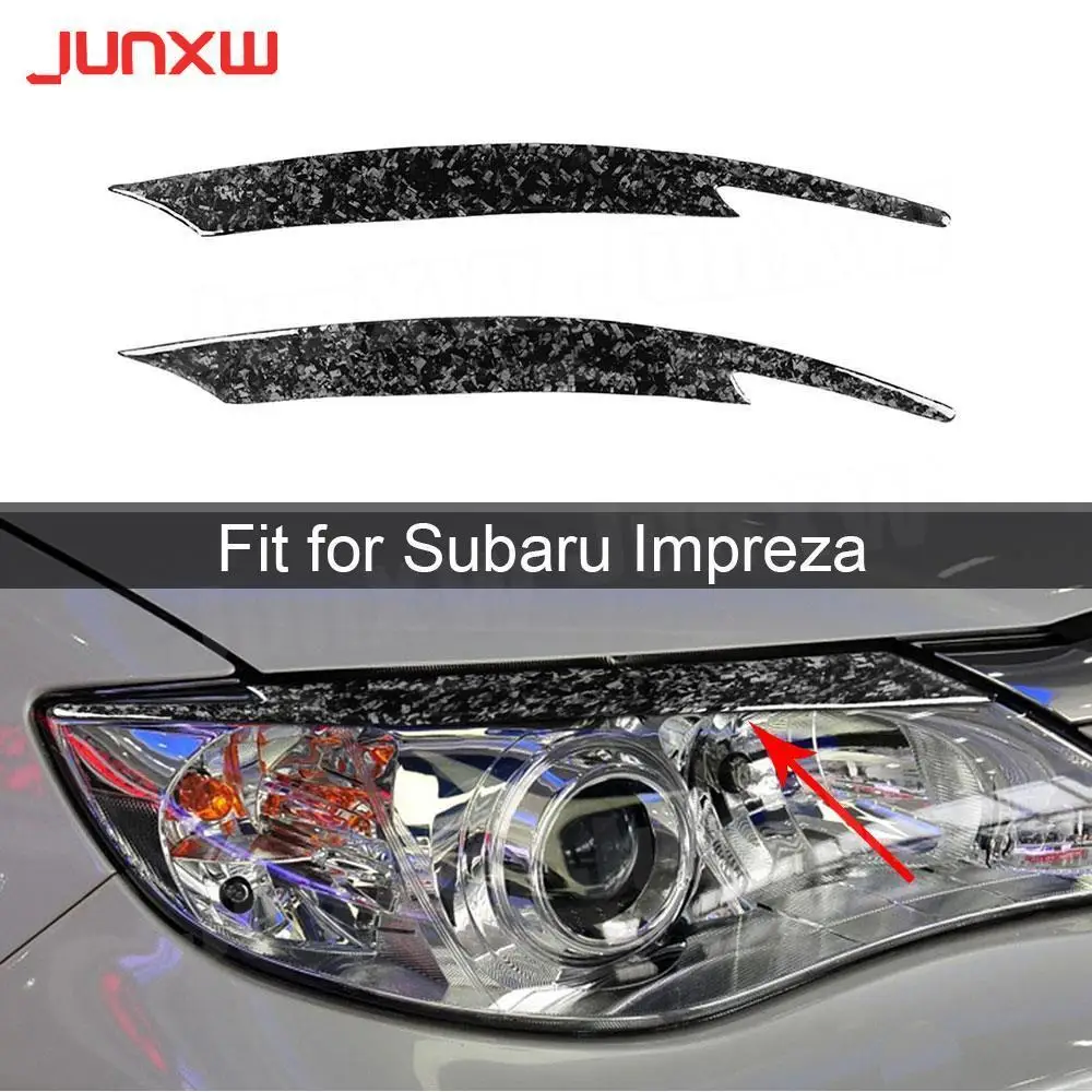 

Carbon Fiber Front Lamp Eyebrow Headlight Covers for Subaru WRX 10th 2008-2011 Car Lamp Eyelids
