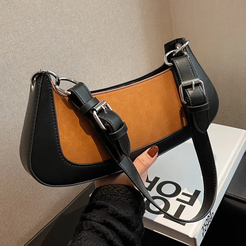 

Simple Bag for Women Autumn/Winter 2022 New Fashion Fashion Niche Design Single Shoulder Underarm Bag Instagram Baguette Bag