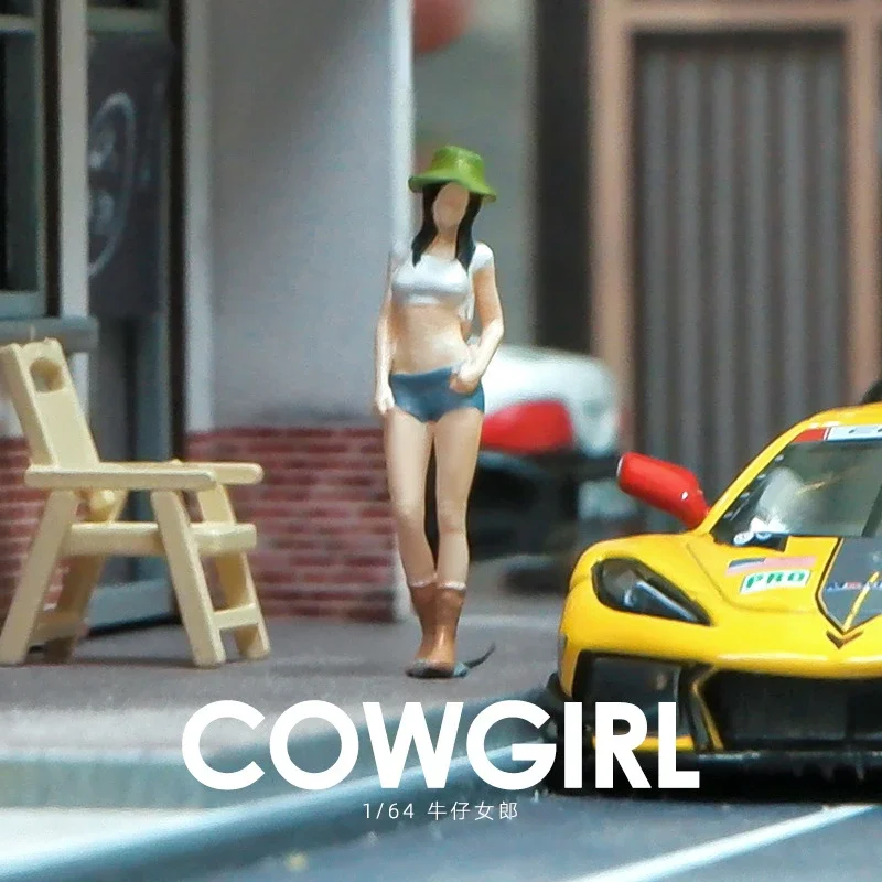

Diorama 1/64 Scale Figurines Model Cowgirl Collection Miniature Hand-painted SCJ