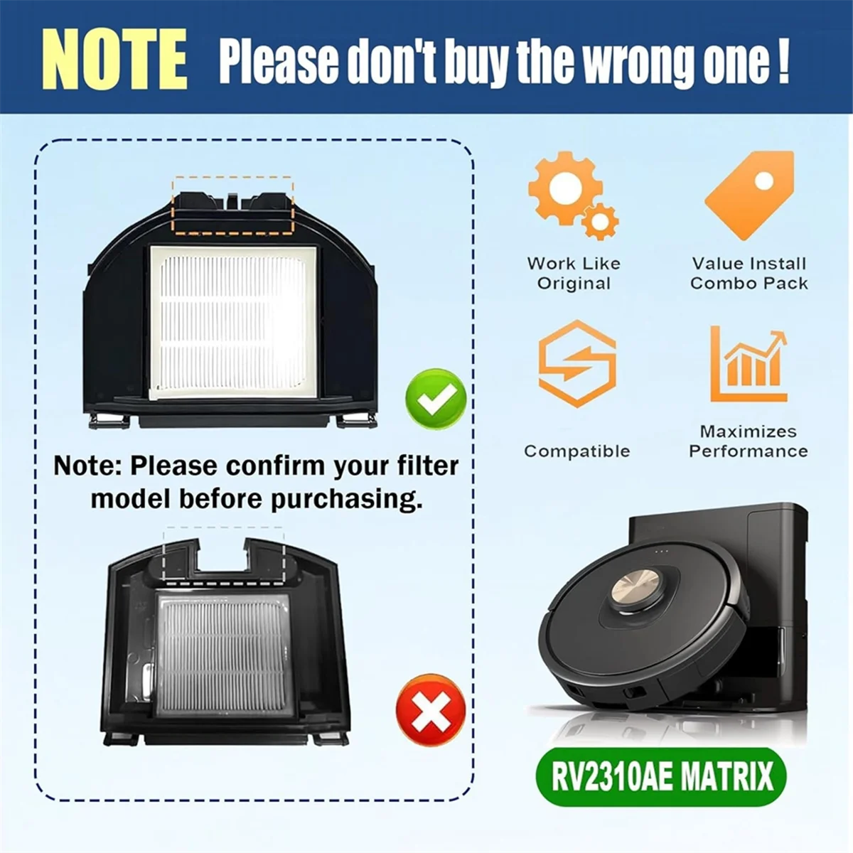 Для Shark AV2310AE/RV2310AE матричный робот-пылесос запасные части основная боковая щетка