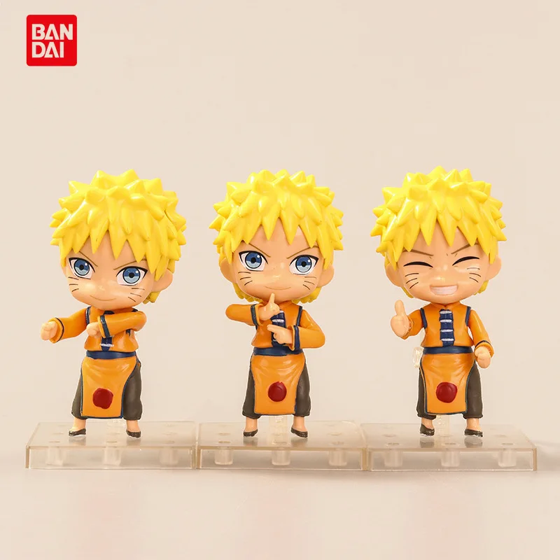 

Bandai Naruto Model Toy Naruto Hand-Made Anime Naruto Expression PVC Figurine Ornaments