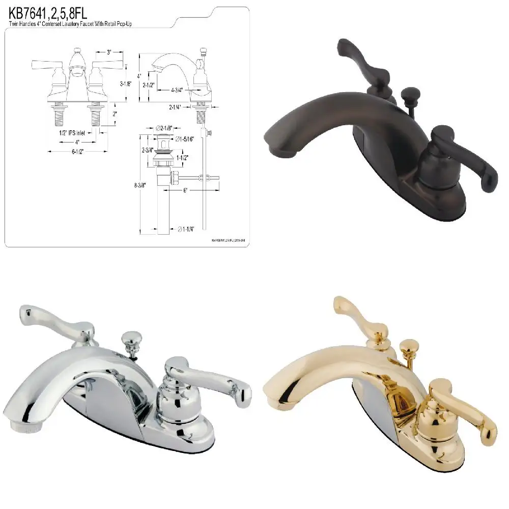 

Elegant Classic 4 In. Oil Rubbed Bronze Centerset Bathroom Faucet Design with Beautiful Appearance