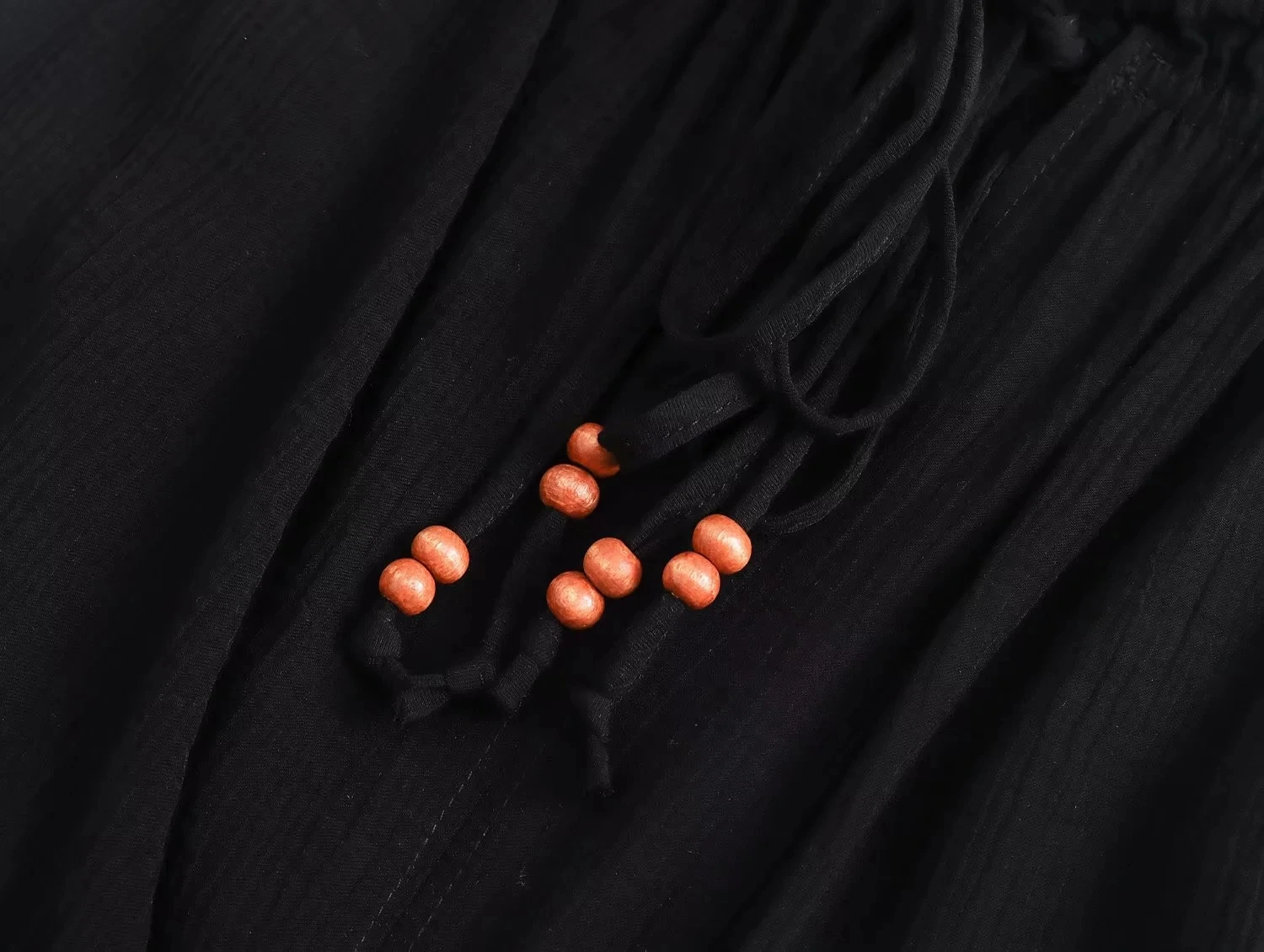 Withered 2023 French Style Indie Folk Fashion Sleeveless Beaded Tassles Casual Black Jumpsuits Women