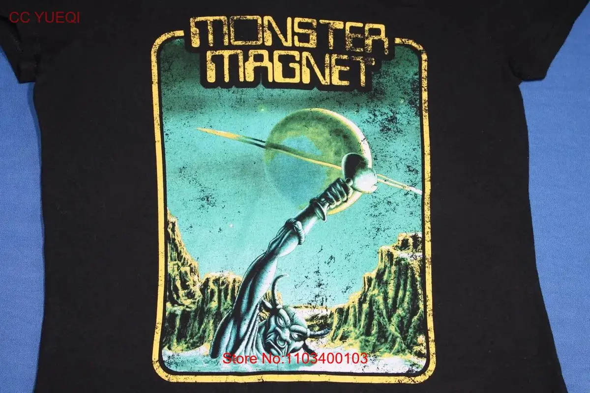 Футболка с изображением монстра на магнитах из хлопка большого размера унисекс
